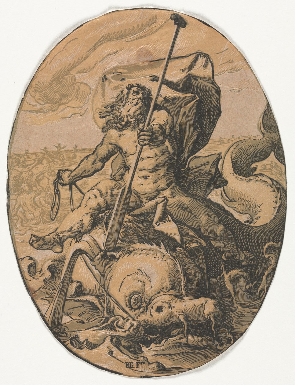 Neptune by Hendrik Goltzius