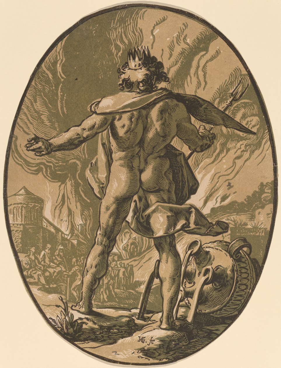 Pluto by Hendrik Goltzius