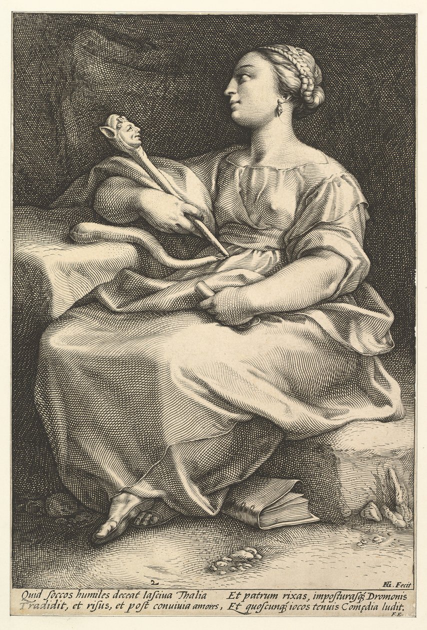 Thalia by Hendrik Goltzius