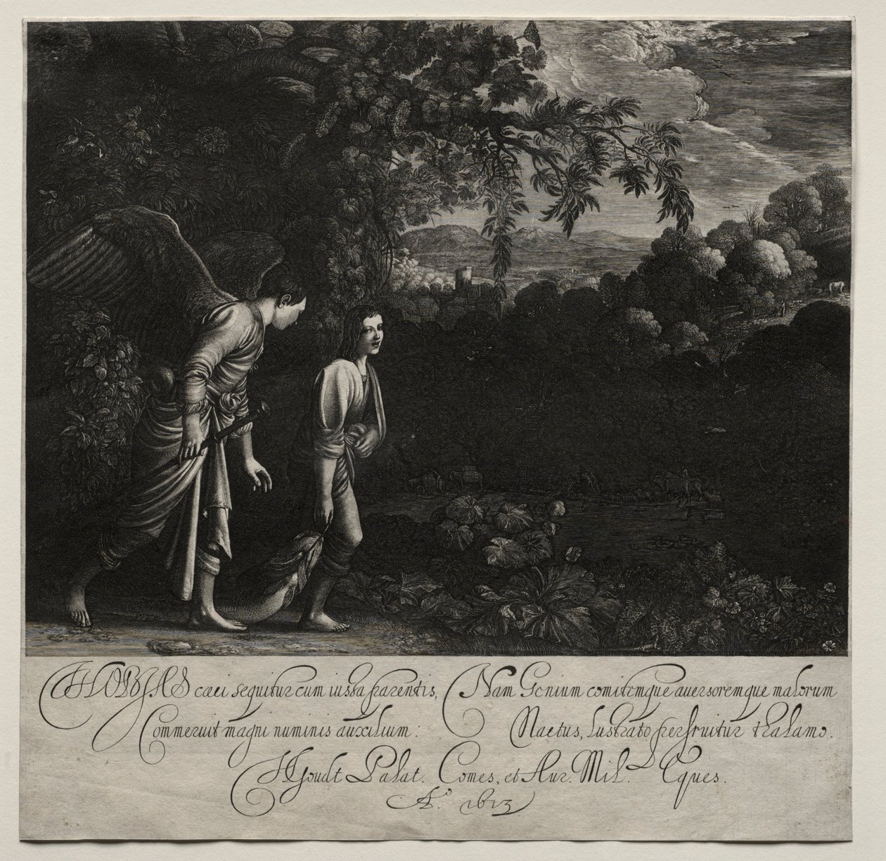Tobias and the Angel by Hendrik Goudt