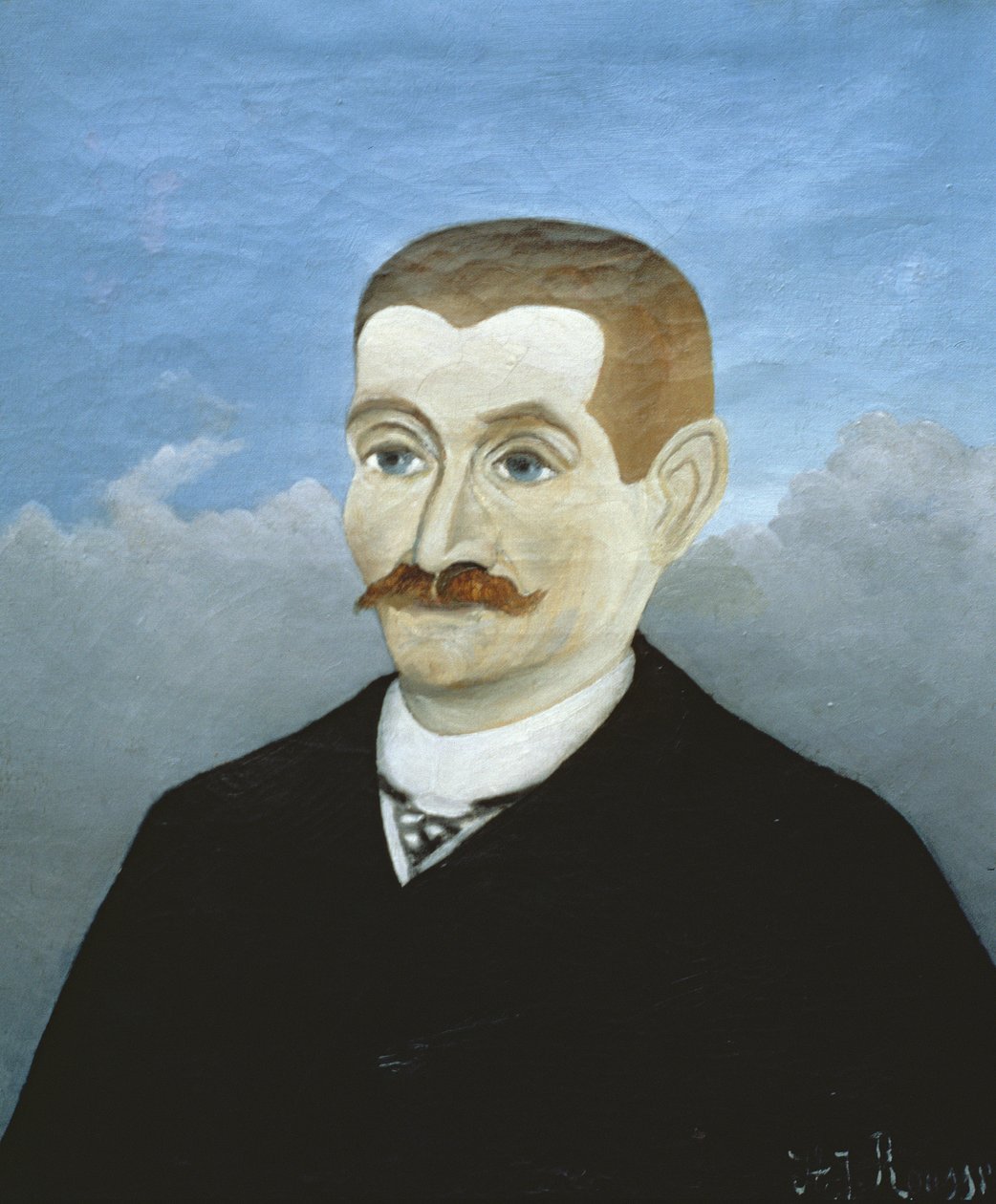 Portrait of a Red-Haired Man by Henri Rousseau