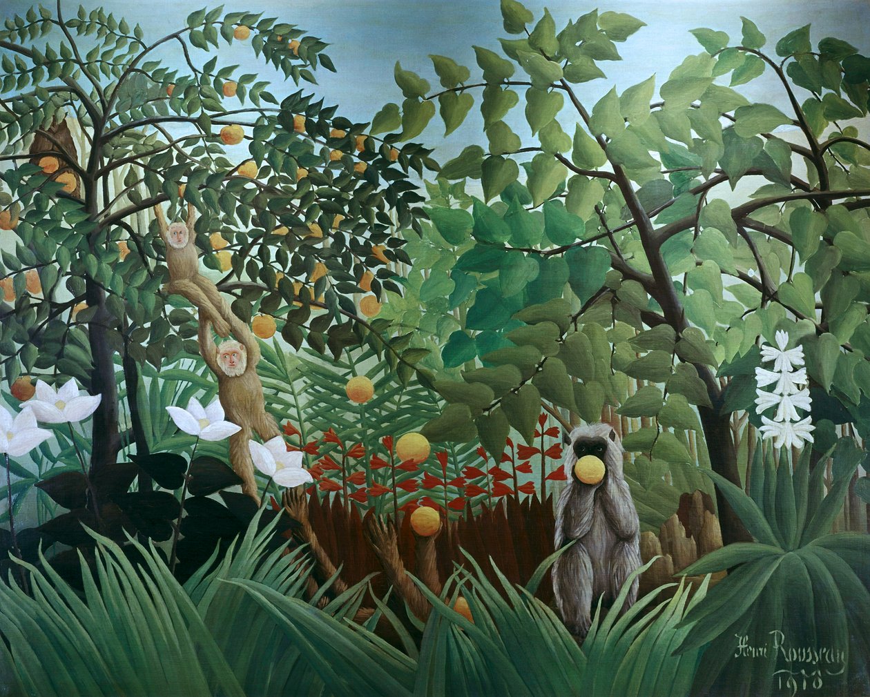 Exotic Landscape, 1910 by Henri Rousseau