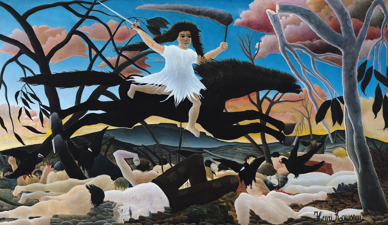 War, or the Ride of Discord, 1894 by Henri Rousseau