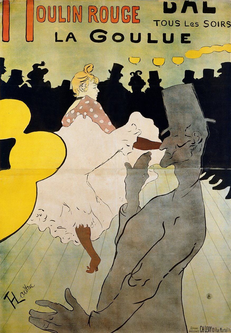 Moulin Rouge: La Goulue, 1891 by Henri de Toulouse Lautrec