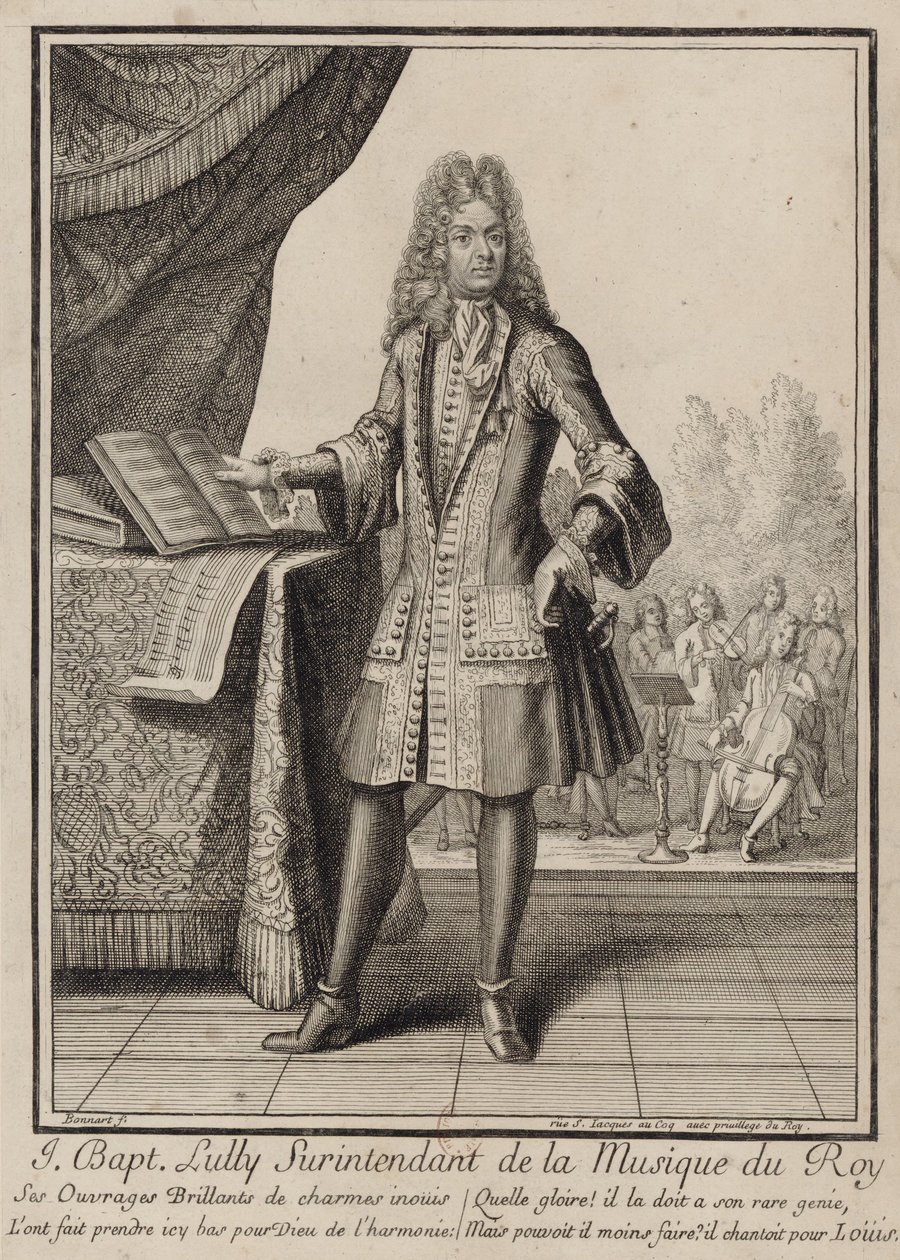 Jean-Baptiste Lully by Henri Bonnart