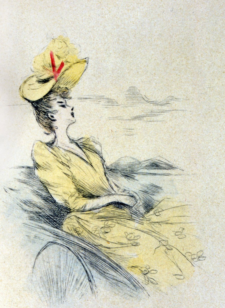 A Woman Dreaming by Henri Boutet