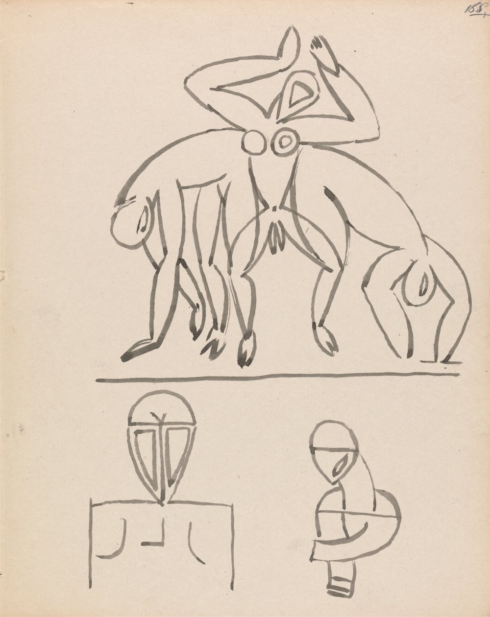 Nine Figure Studies by Henri Gaudier Brzeska