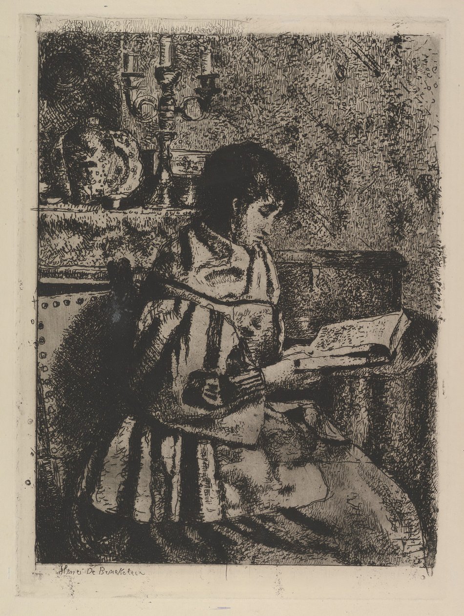 The Reader by Henri Jean Augustin de Braekeleer