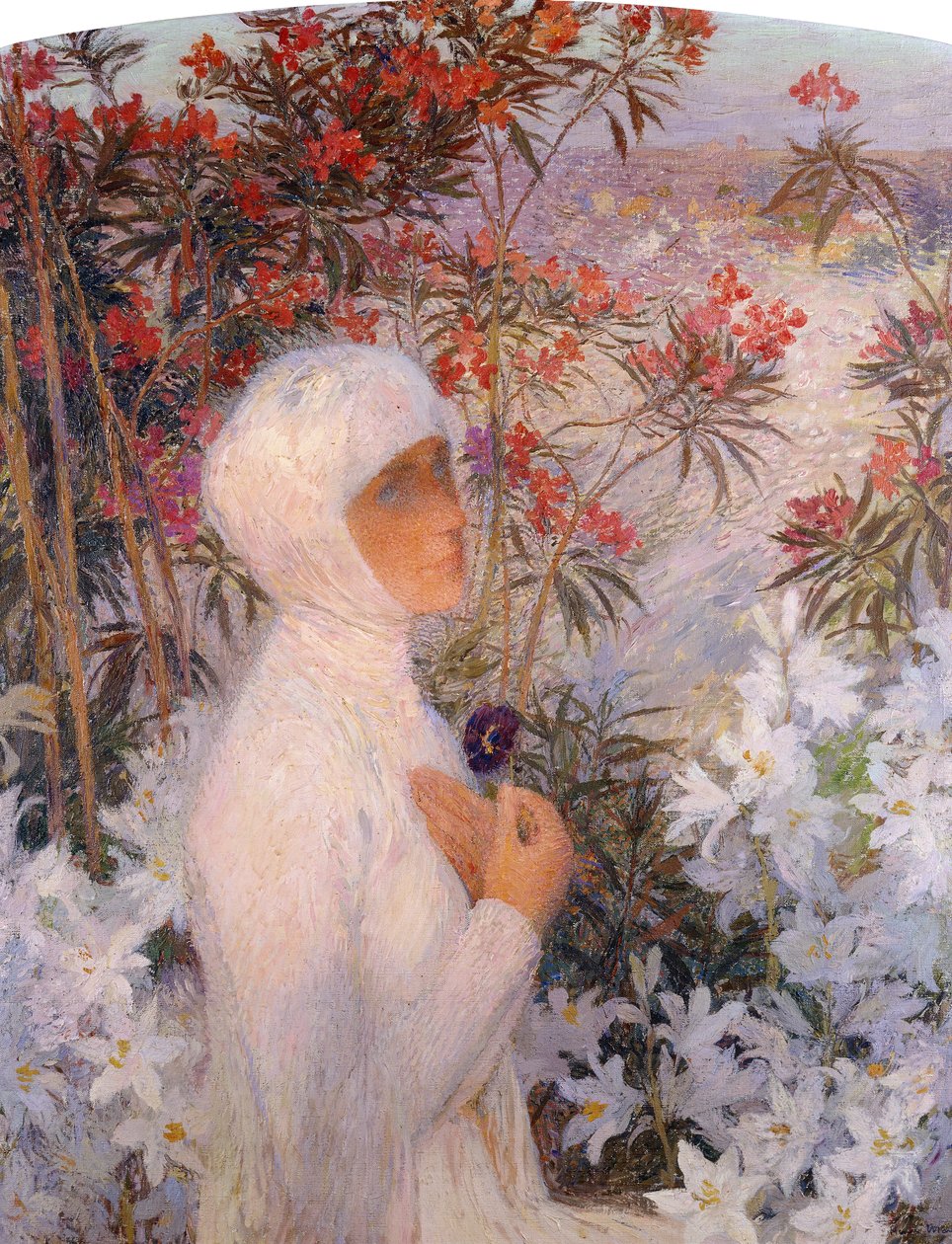 The Poetess by Henri Martin