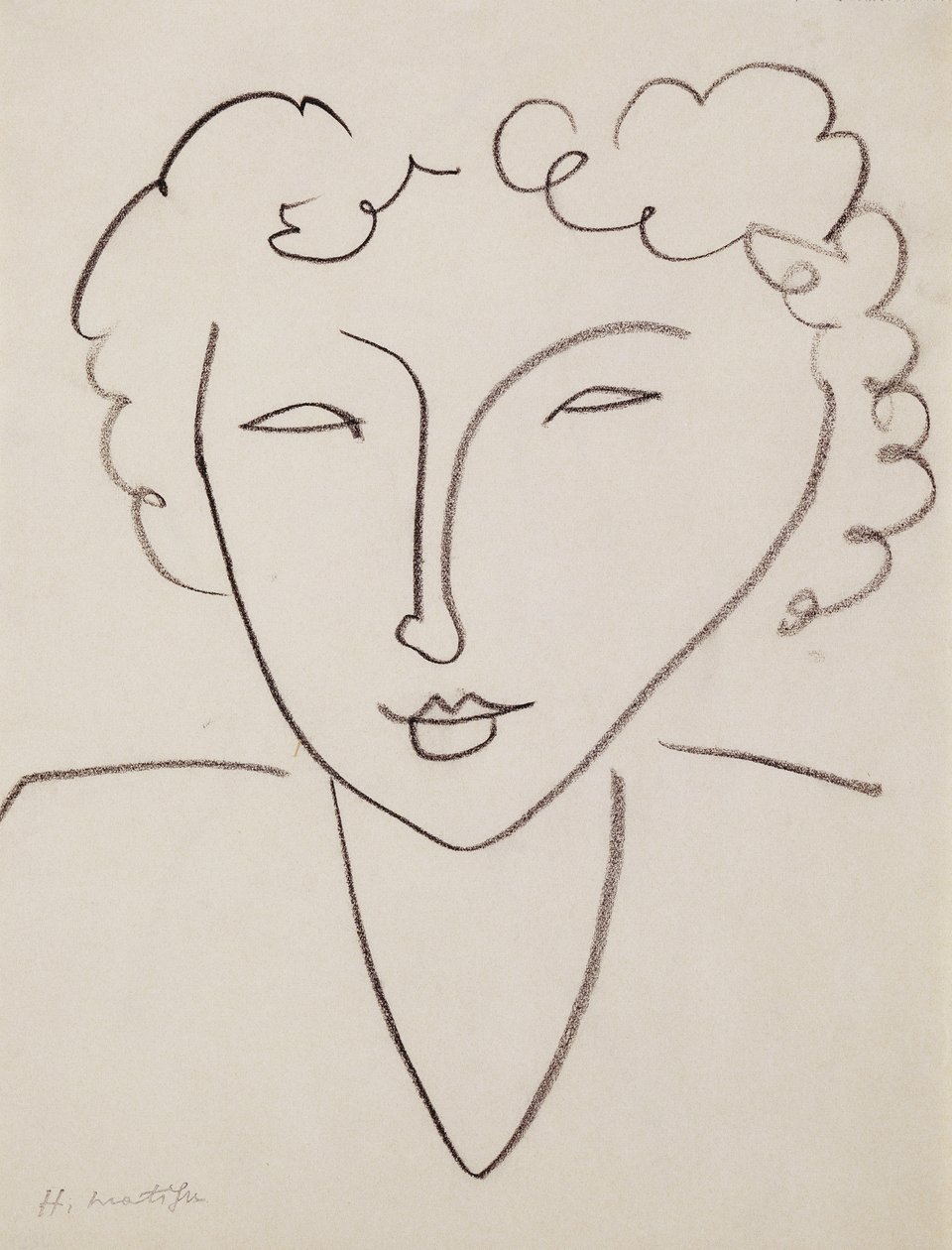 Head of Woman by Henri Matisse