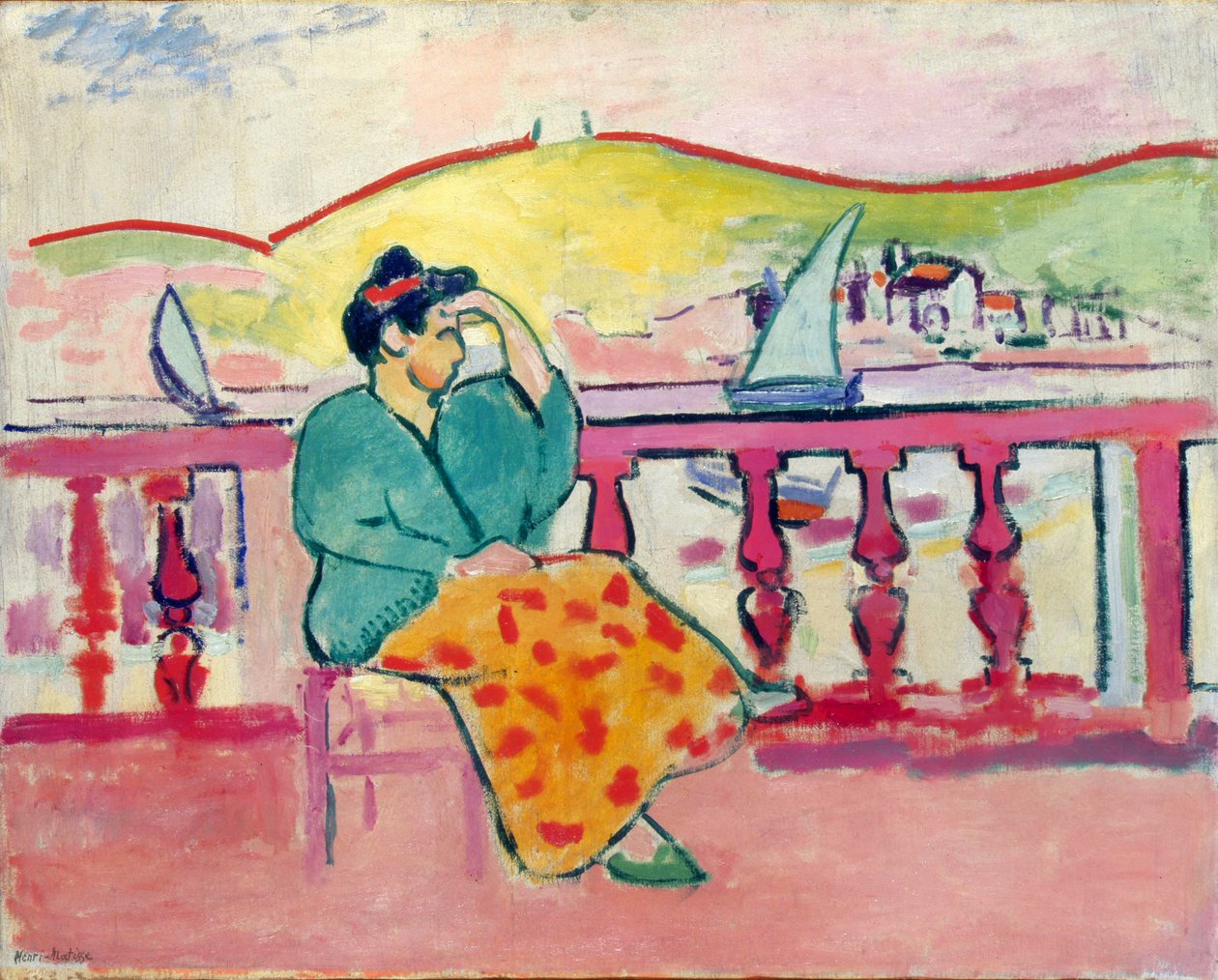 Lady on a Terrace by Henri Matisse