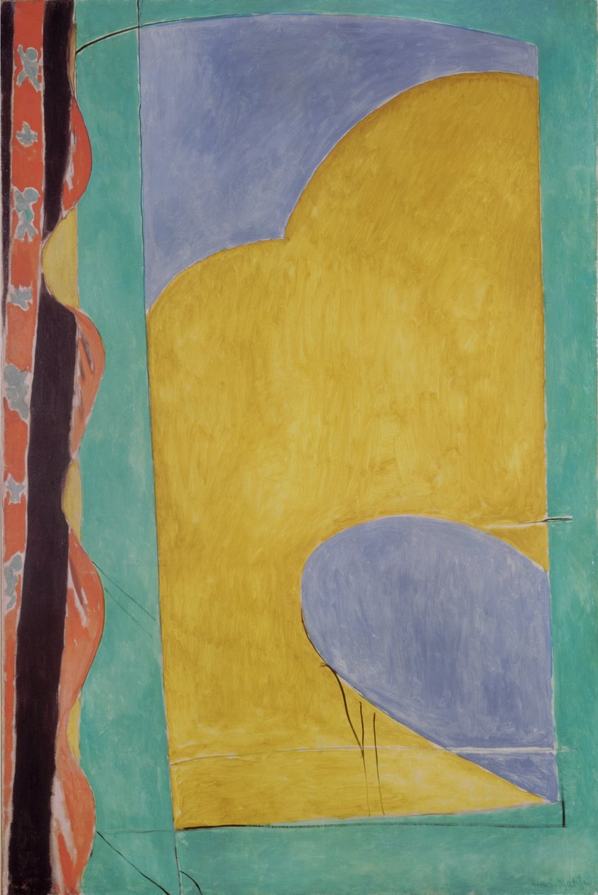 The Yellow Curtain by Henri Matisse