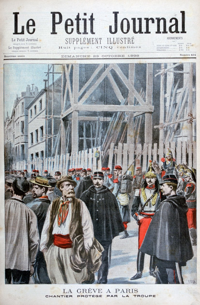 A Strike in Paris by Henri Meyer