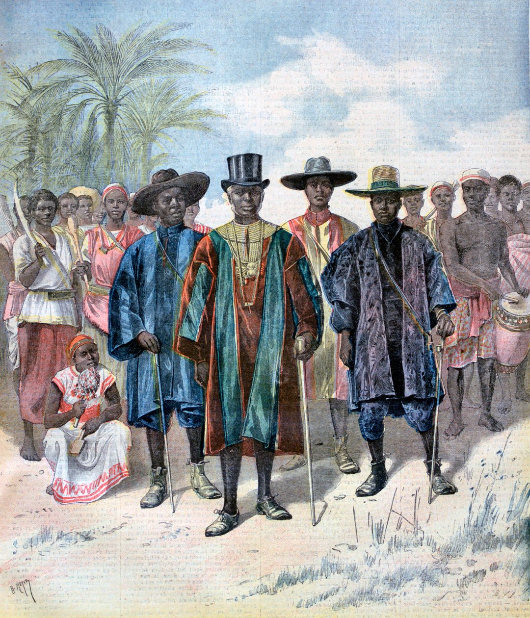 Dahomeans, 1893 by Henri Meyer