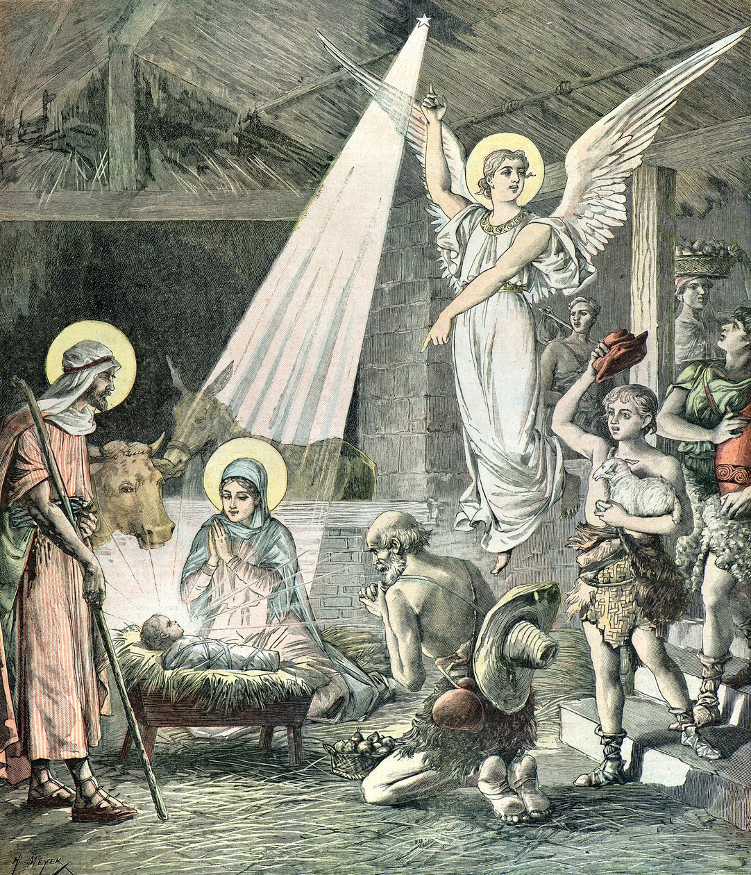 Nativity at Bethlehem by Henri Meyer
