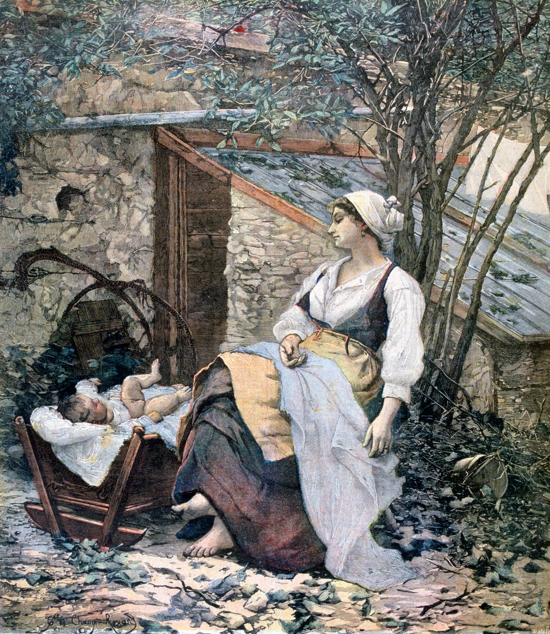 Young Mother by Henri Meyer