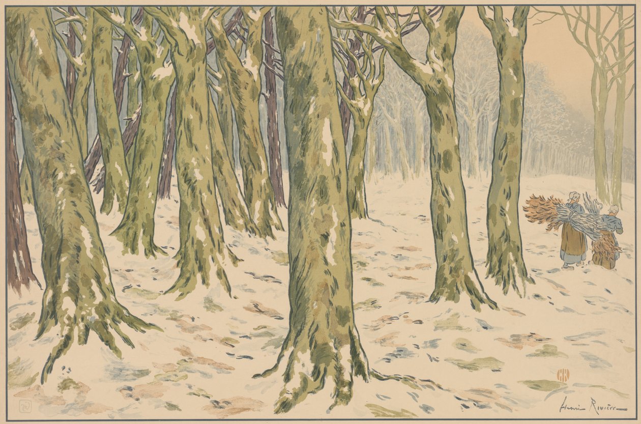 The Woods, Winter by Henri Rivière