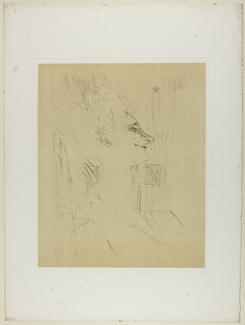 Yvette Guilbert—Soûlarde, from Yvette Guilbert by Henri de Toulouse Lautrec