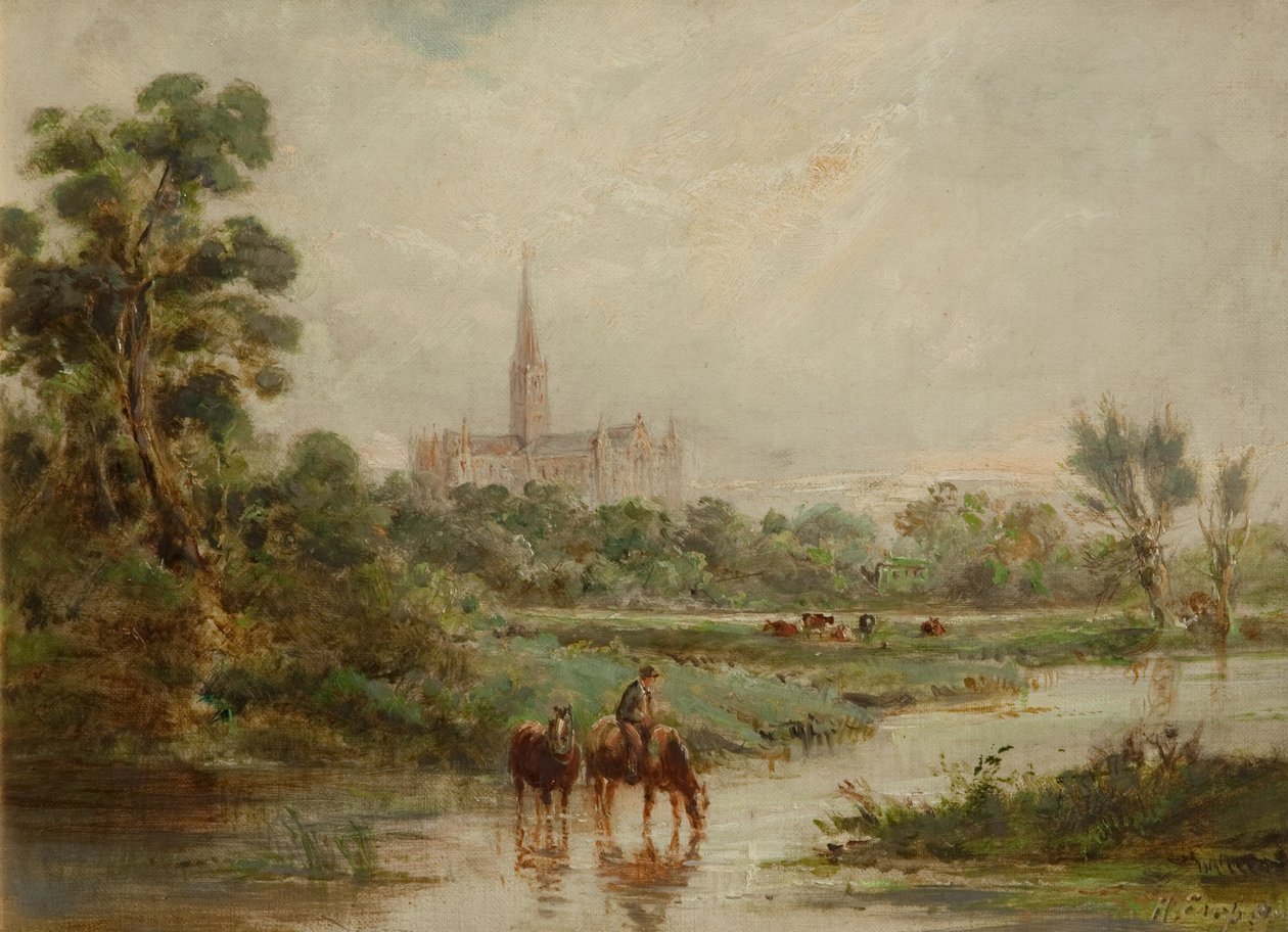Salisbury Cathedral by Henry Earp