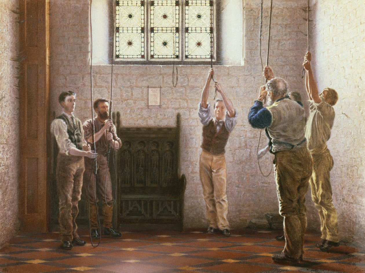 Bell Ringers by Henry Ryland