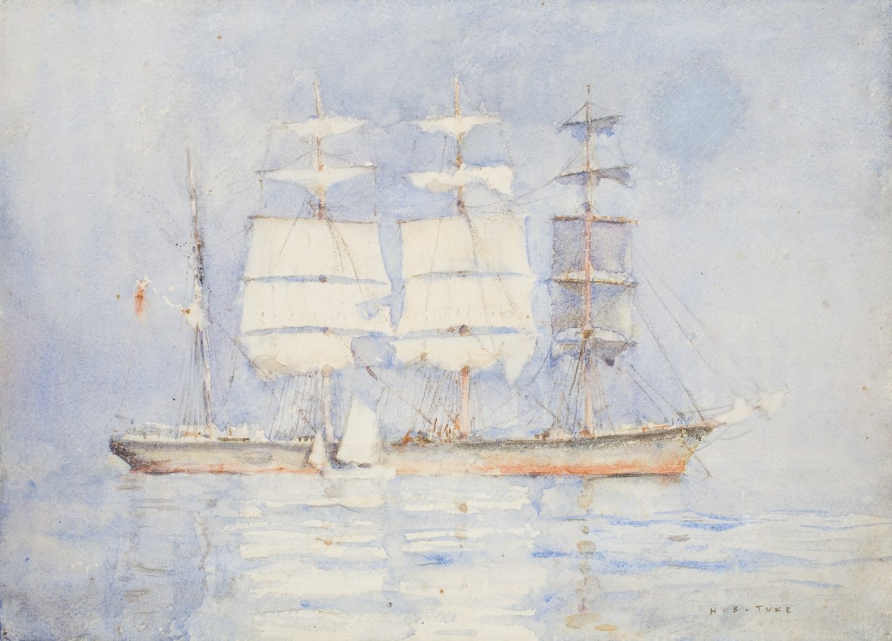 In Falmouth Bay by Henry Scott Tuke