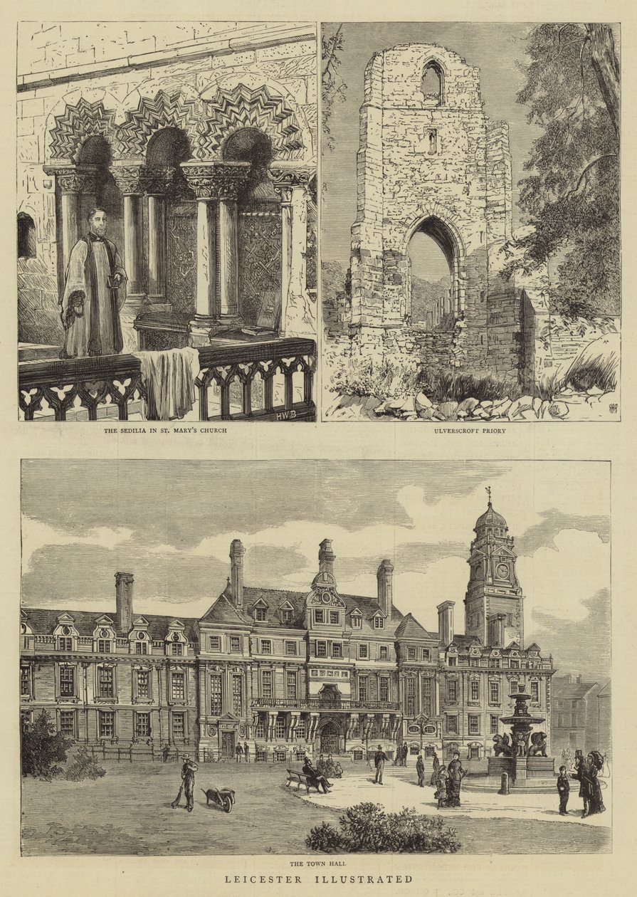 Leicester Illustrated by Henry William Brewer