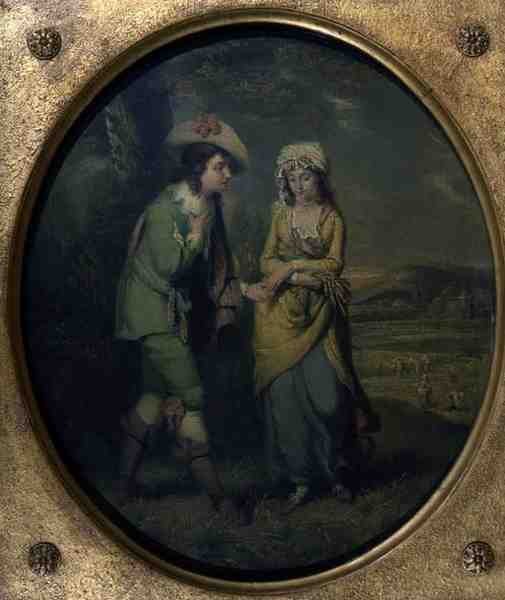 The Courtship by Henry (attr) Walton