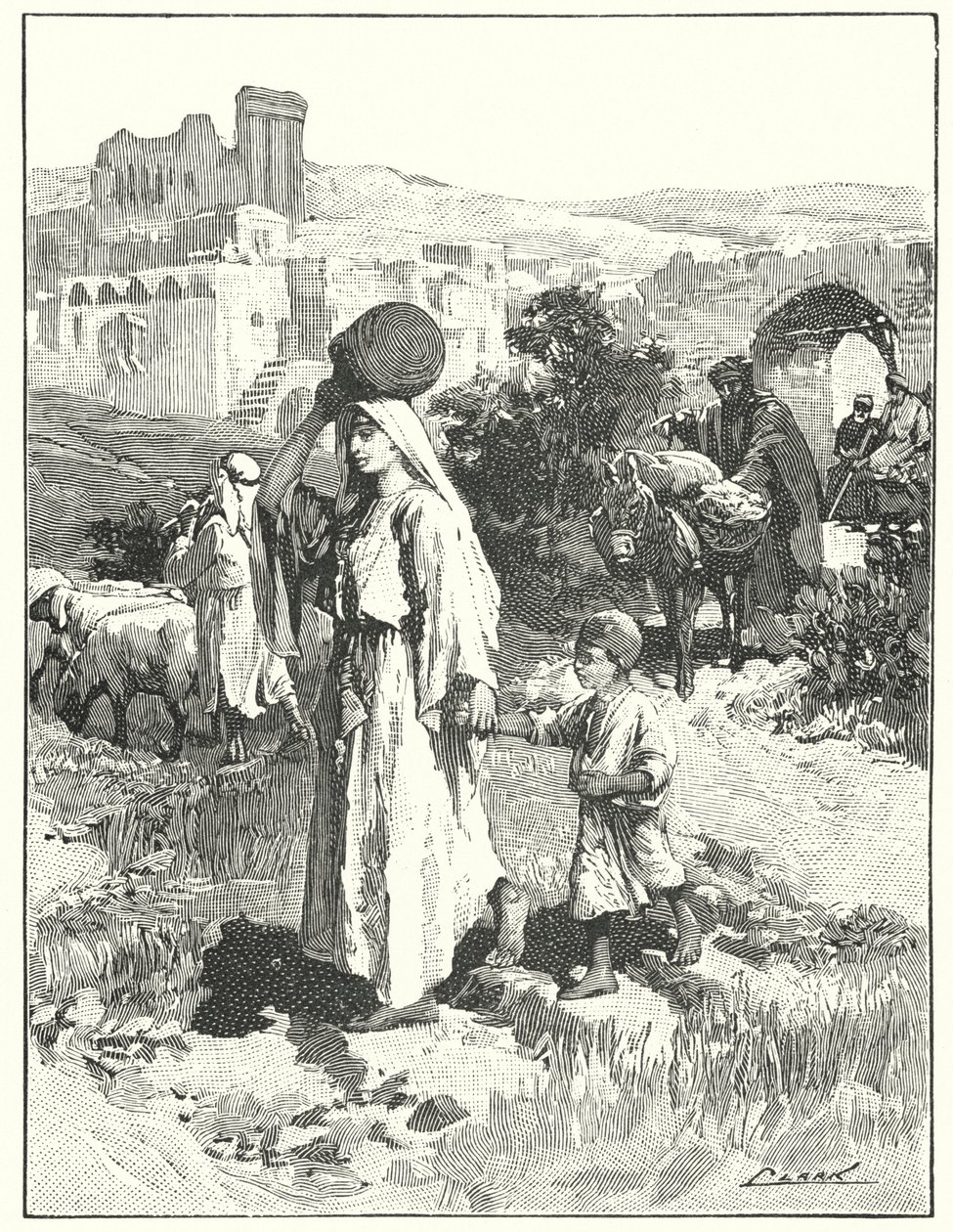 A Samaritan village by Henry Andrew Harper