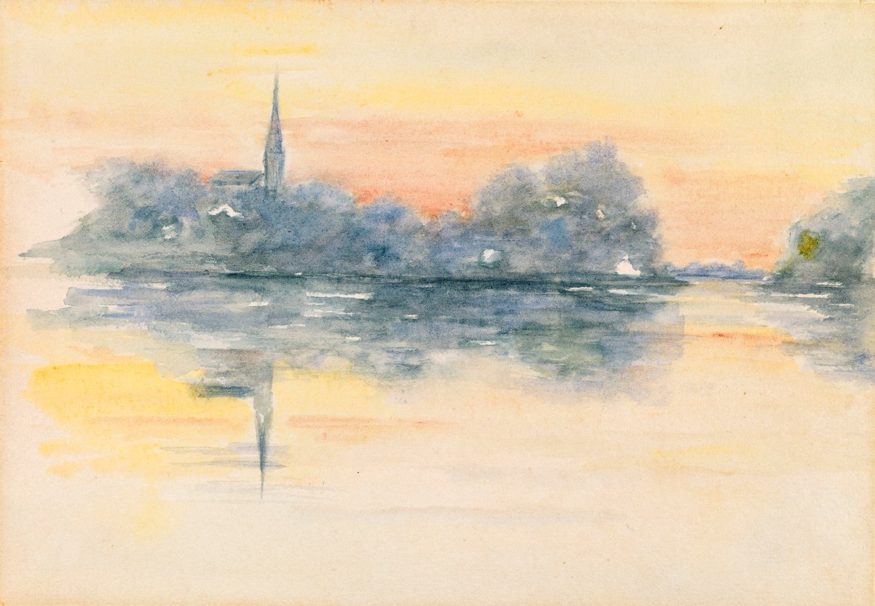 Church and Lake by Henry Bacon