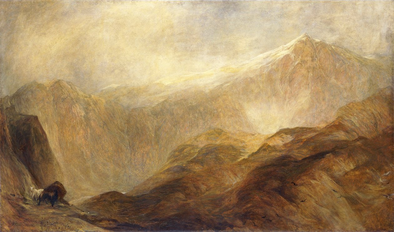 Snowdon, 1848-1912 by Henry Clarence Whaite