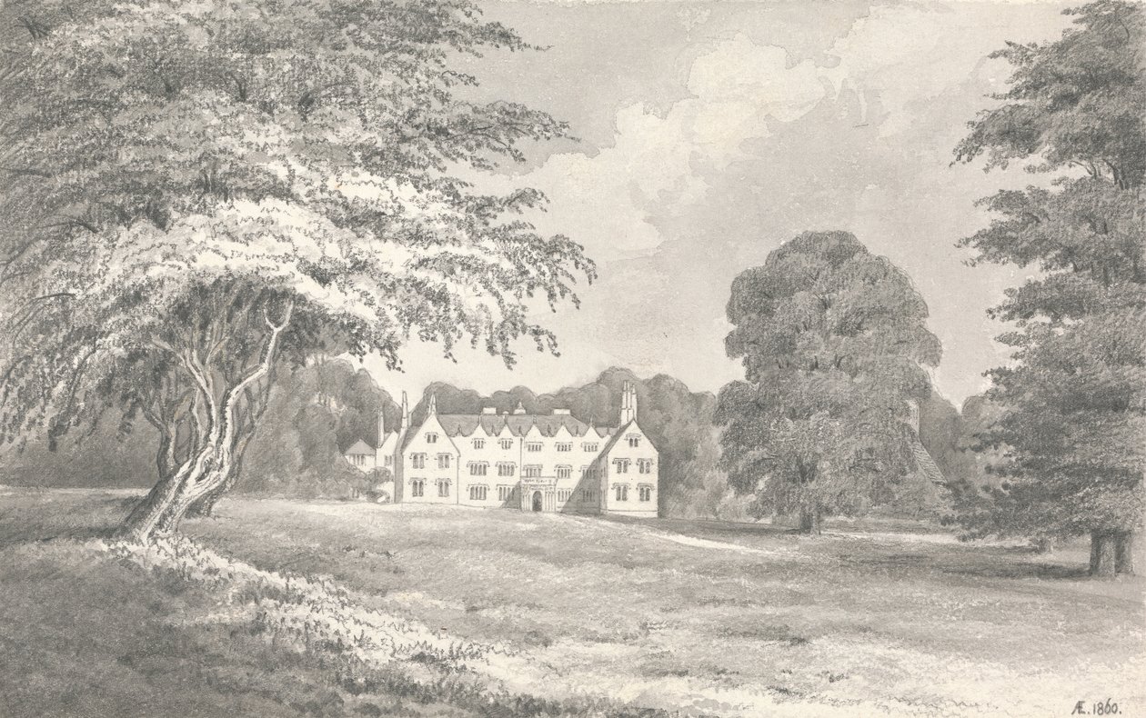 Oakley Hall by Henry Edridge