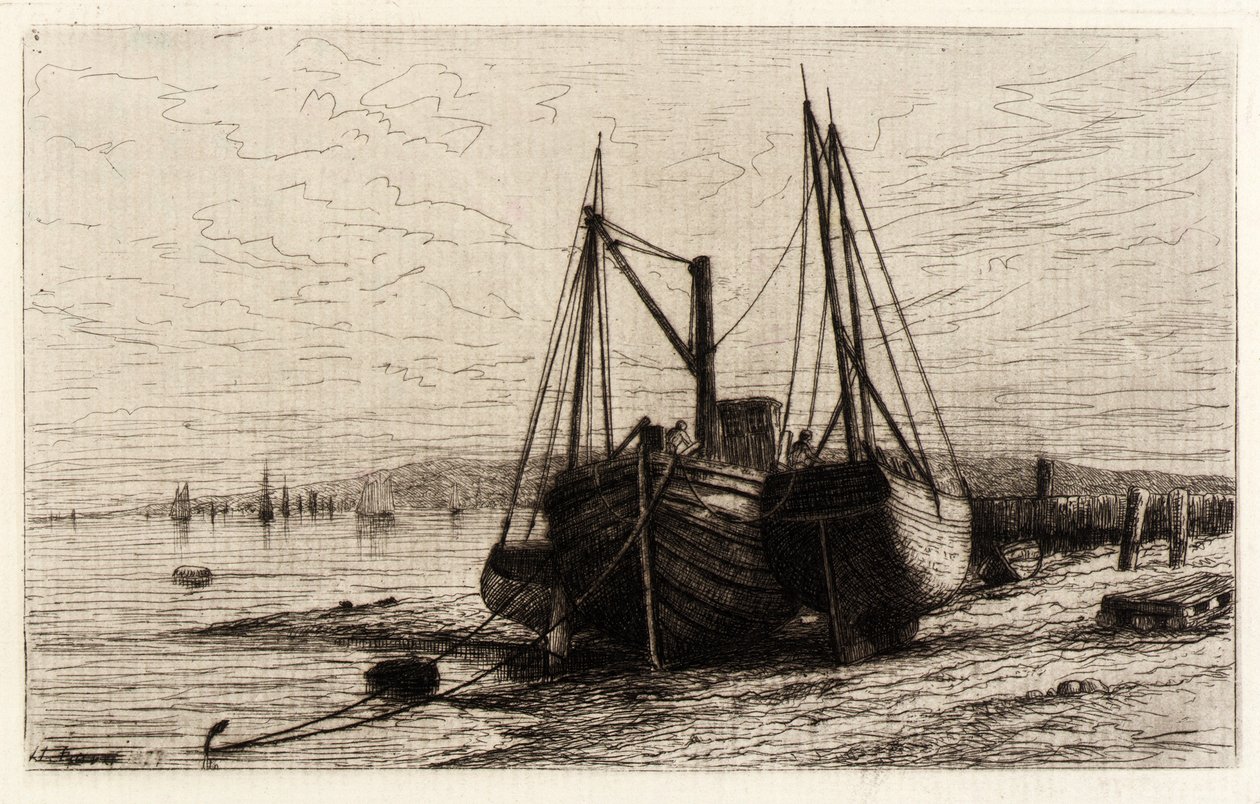 On New York Bay by Henry Farrer