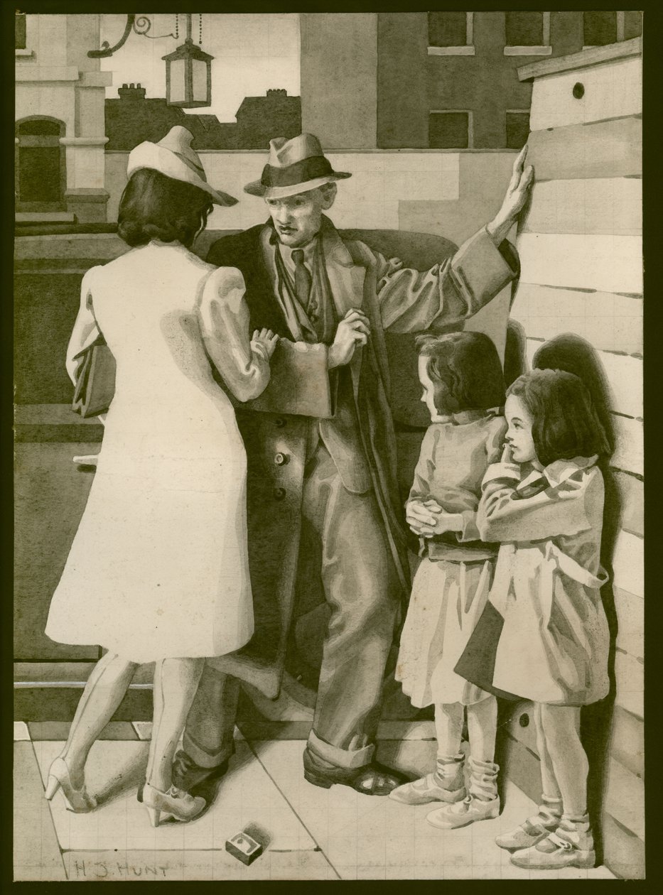 An altercation, c.1935 by Henry J. Hunt