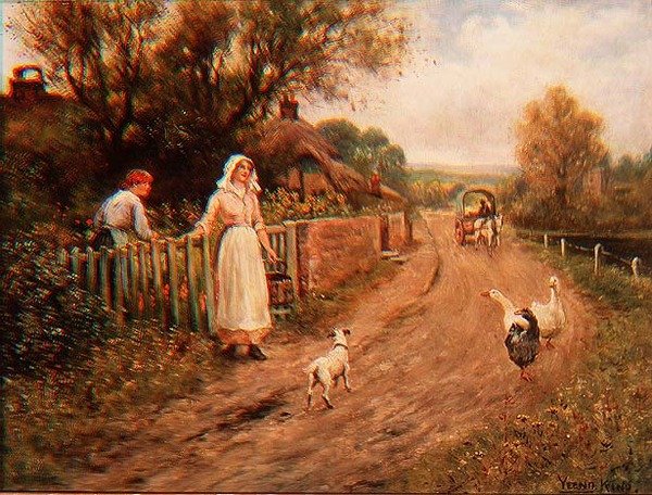 By the Garden Gate by Henry John Yeend King