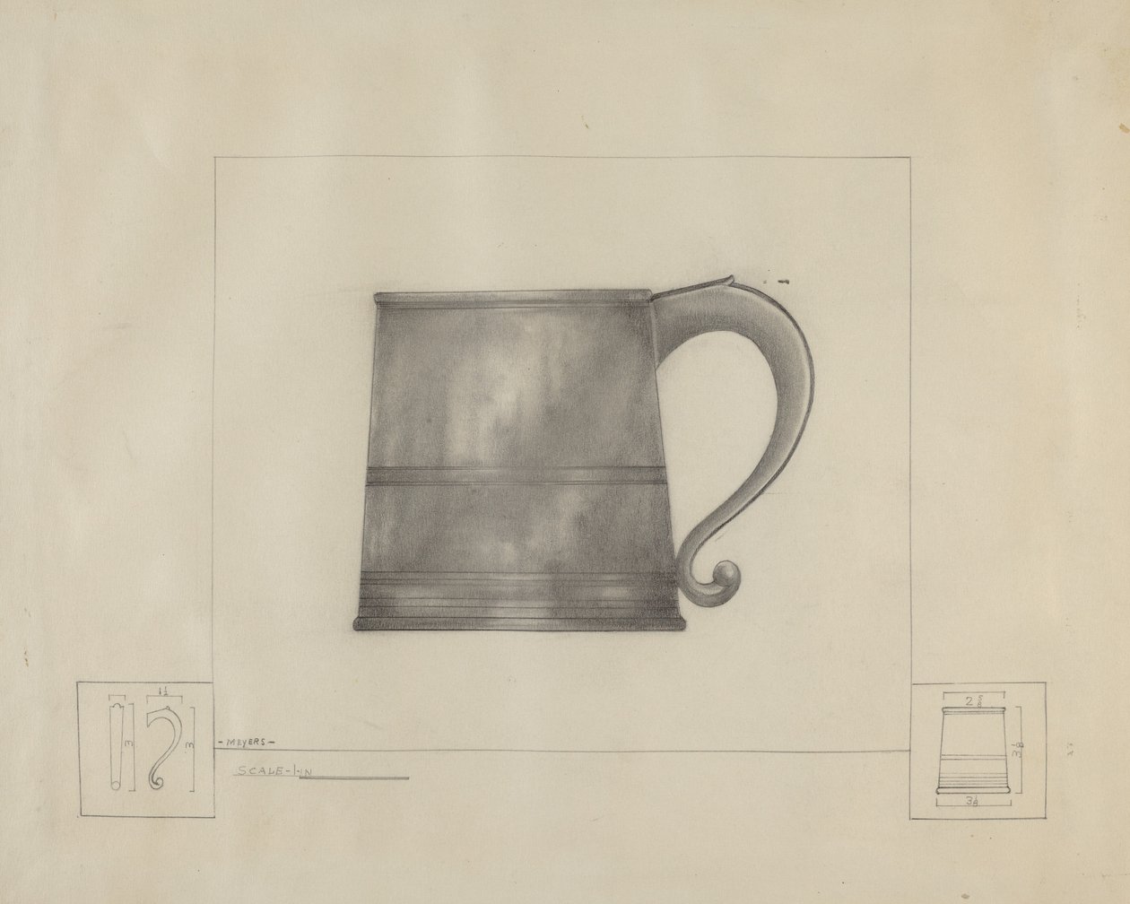 Pewter Mug by Henry Meyers
