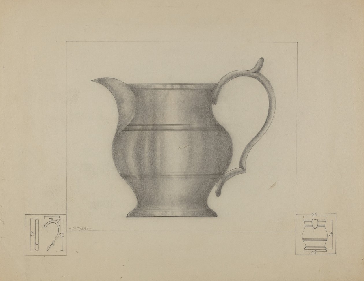 Pewter Pitcher by Henry Meyers