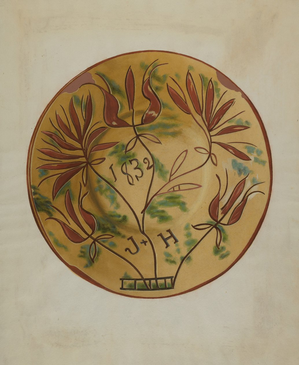 Plate by Henry Moran