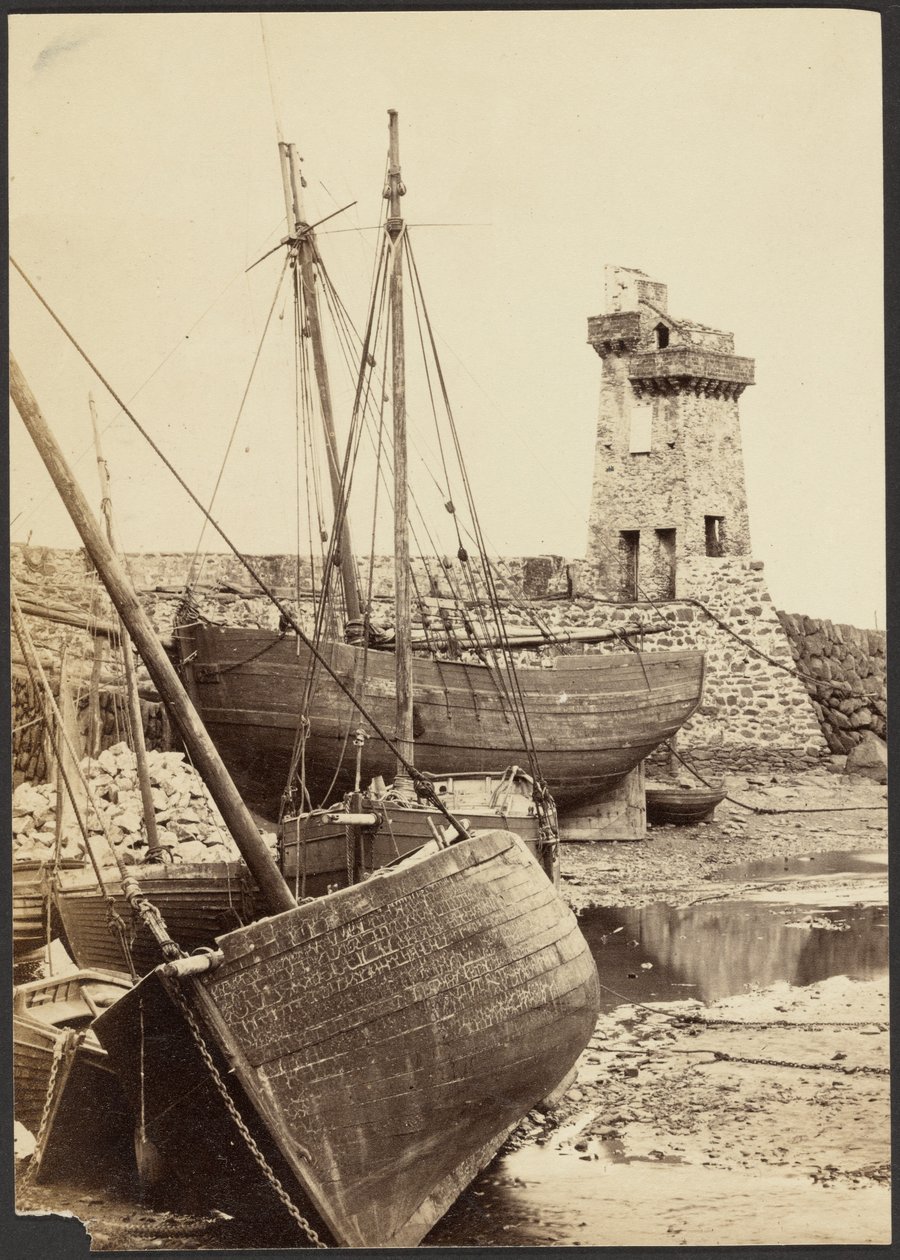 Boats in a Harbor by Henry Pollock