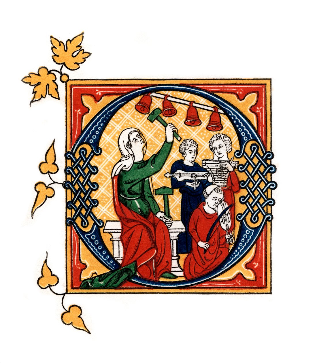 Initial letter O by Henry Shaw