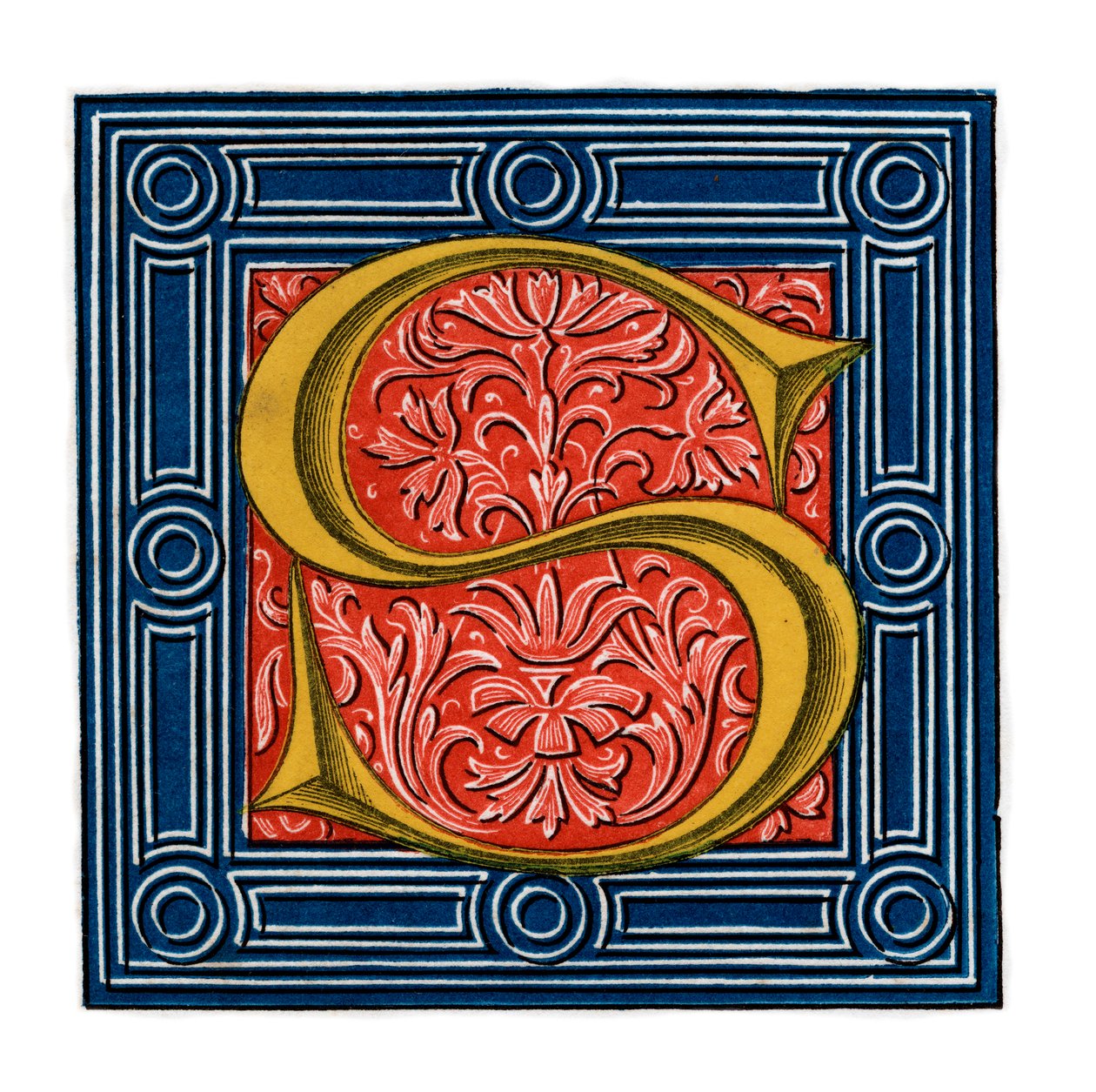 Initial letter S by Henry Shaw