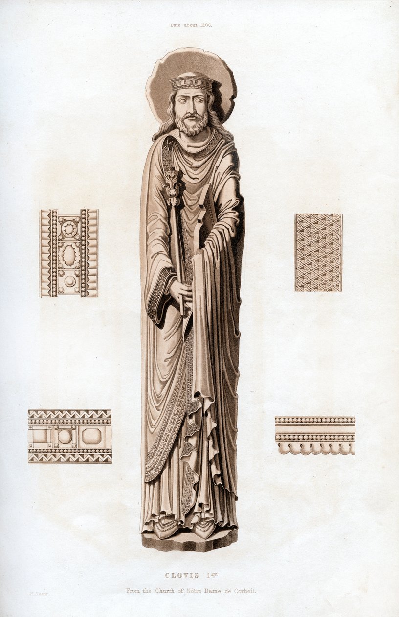 King Clovis I by Henry Shaw
