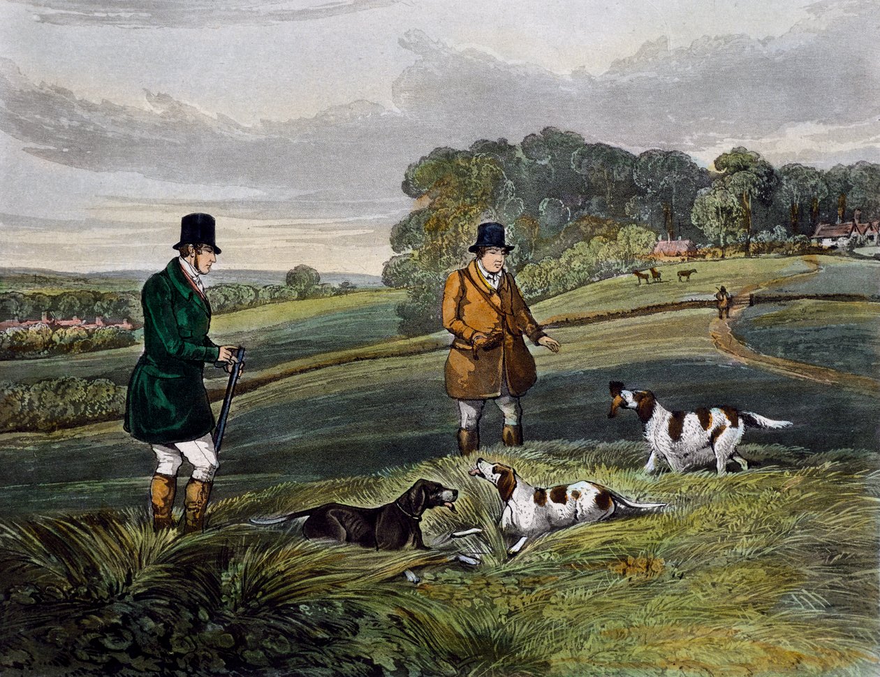 Partridge hunting by Henry Thomas Alken