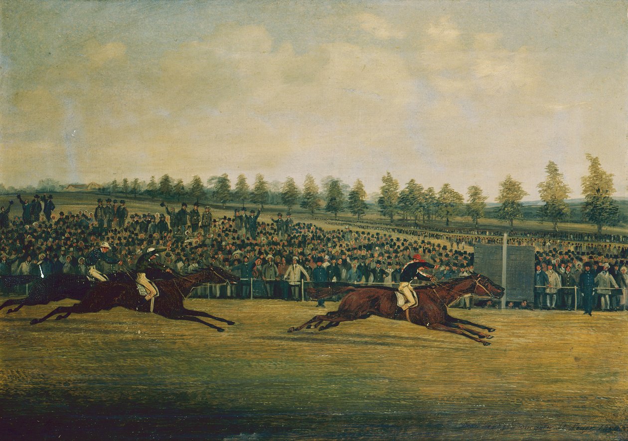 The Doncaster St Leger by Henry Thomas Alken