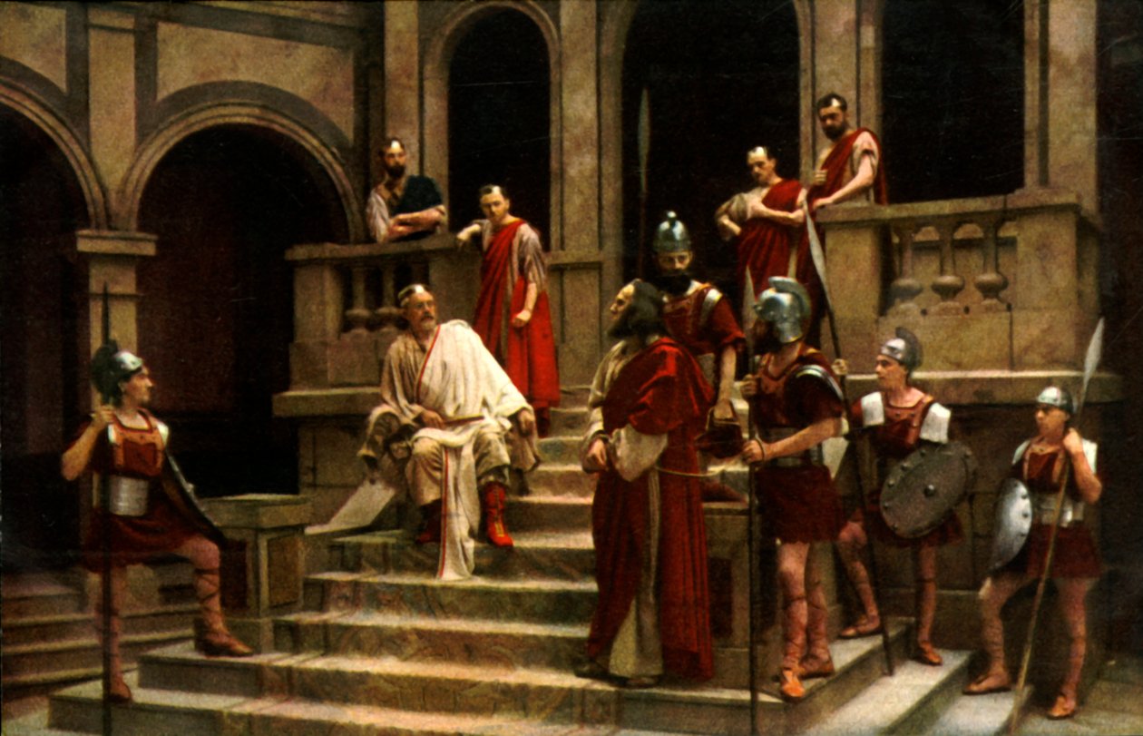 Jesus Before Pilate by Henry Traut