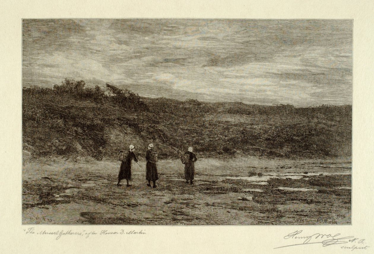 Mussel Gatherers by Henry Wolf