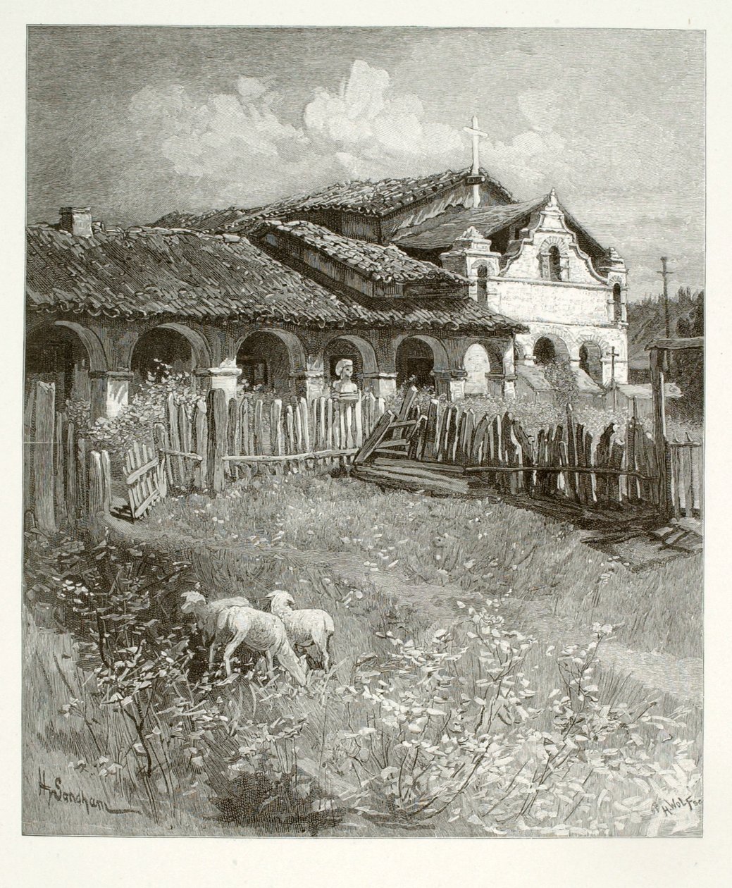 San Antonio Mission by Henry Wolf