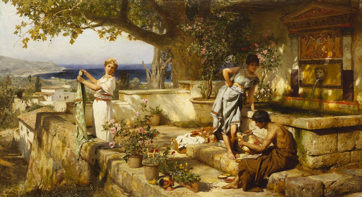 At the Well by Henryk Siemieradzki