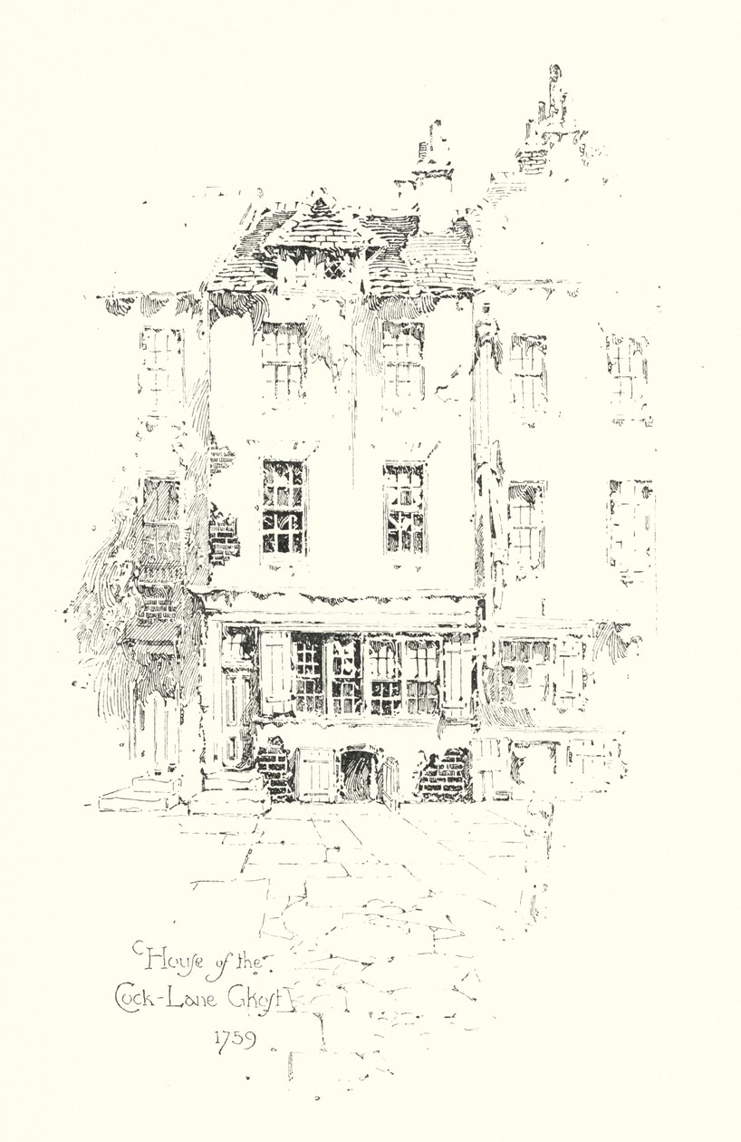 House of the Cock Lane Ghost by Herbert (after) Railton