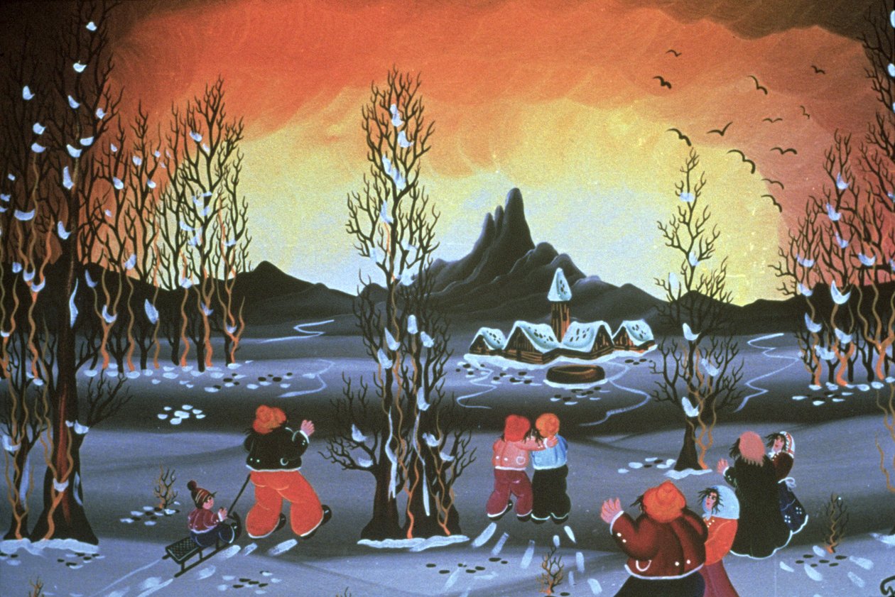 Winter Valley by Herbert Hofer