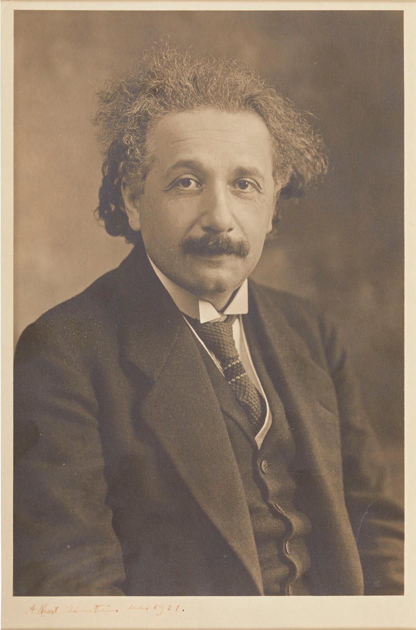 Portrait of Albert Einstein by Herman Mishkin